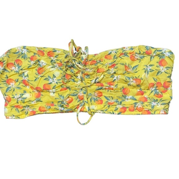 NWOT Wild Fable Yellow Bandeau Crop Top Size 2X - Picture 1 of 4